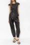 Issey Miyake Leather Trousers Brown Dames - Thumbnail 2