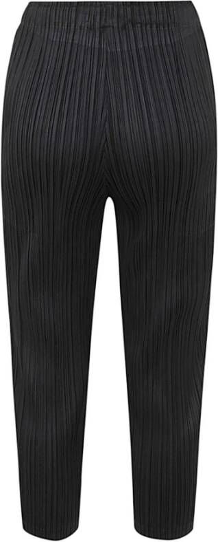 Issey Miyake Straight Trousers Zwart Dames