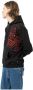 Iuter Zwarte Skull Hoodie met Lange Mouwen Black Heren - Thumbnail 2