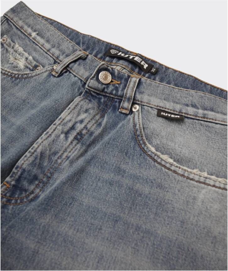 Iuter Rechte jeans Blauw Heren