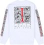 Iuter Witte lichtgewicht Crewneck Sweatshirt met Print White Heren - Thumbnail 2