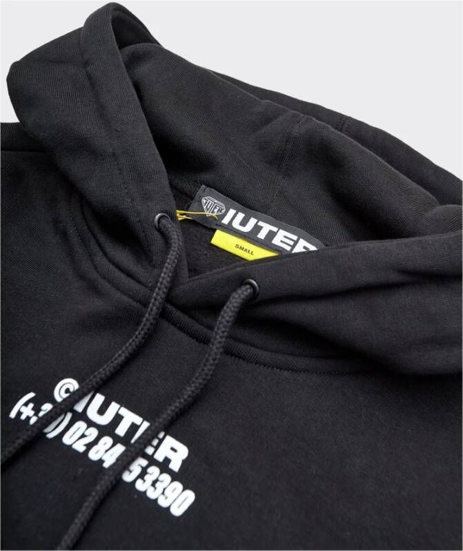 Iuter Zwarte Paarden Hoodie Zwart Heren