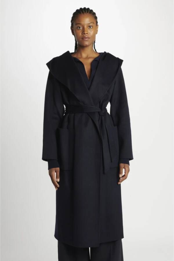 IVY OAK Belted Coats Blauw Dames