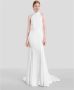 IVY OAK Maxi Lengte Bruidsjurk met Opstaande Kraag White Dames - Thumbnail 2