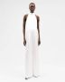 IVY OAK Satin Jumpsuit met Wijde Pijpen White Dames - Thumbnail 2
