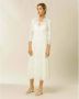 IVY OAK Elegante Kant Bruid Midi Jurk White Dames - Thumbnail 2
