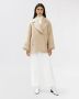 IVY OAK Oversized Sand Melange Beige Coat Beige Dames - Thumbnail 2
