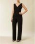 IVY OAK Zwart V-hals Jumpsuit Black Dames - Thumbnail 2