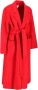 IVY OAK Wollen jas met riem en opgestikte zakken Rood Dames - Thumbnail 2