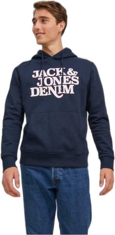 jack & jones Hooded sweatshirt Jack Jones Rack Blauw Heren