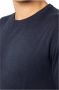 Jack & jones Blauwe Effen Gebreide Trui Lange Mouwen Katoen Blue Heren - Thumbnail 4