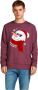 Jack & jones Heren Gebreide Kleding Bordeaux Print Ronde Hals Red Heren - Thumbnail 2