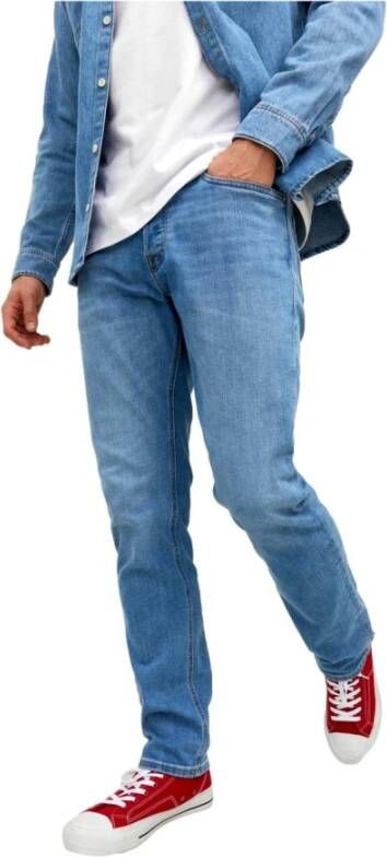 jack & jones Slim-fit Jeans Blauw Heren
