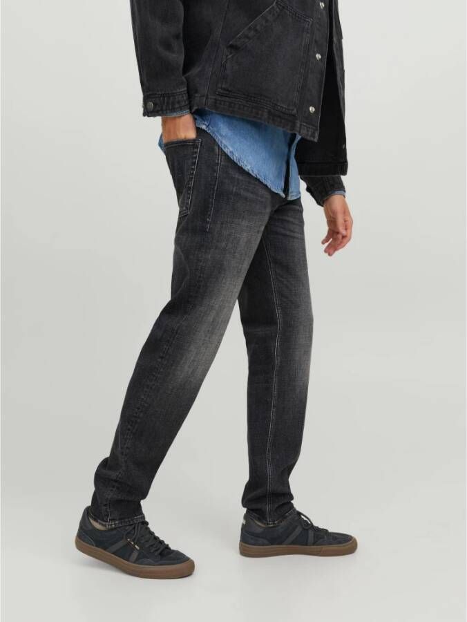 jack & jones Comfortabele jeans met tapered fit Zwart Heren
