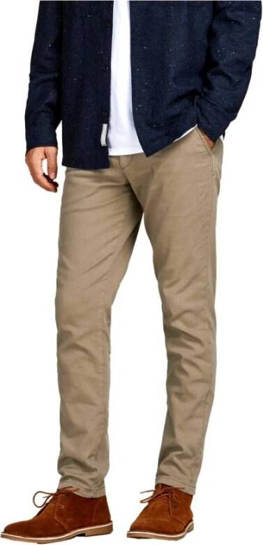 jack & jones Slim-fit Trousers Beige Heren