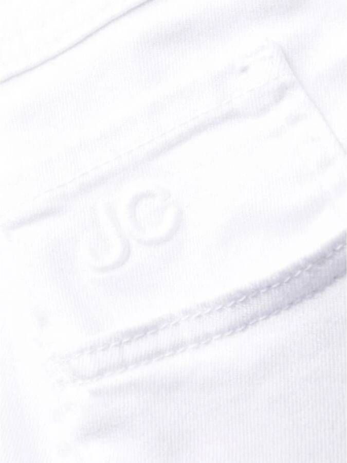 Jacob Cohën Witte Wijduitlopende Crop Jeans Wit Dames