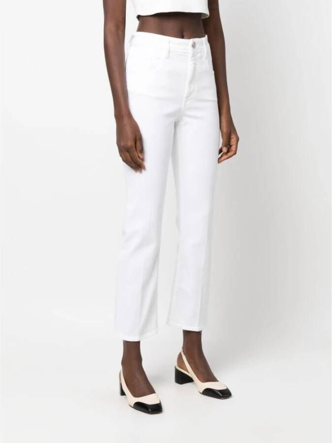Jacob Cohën Cropped Trousers Wit Dames