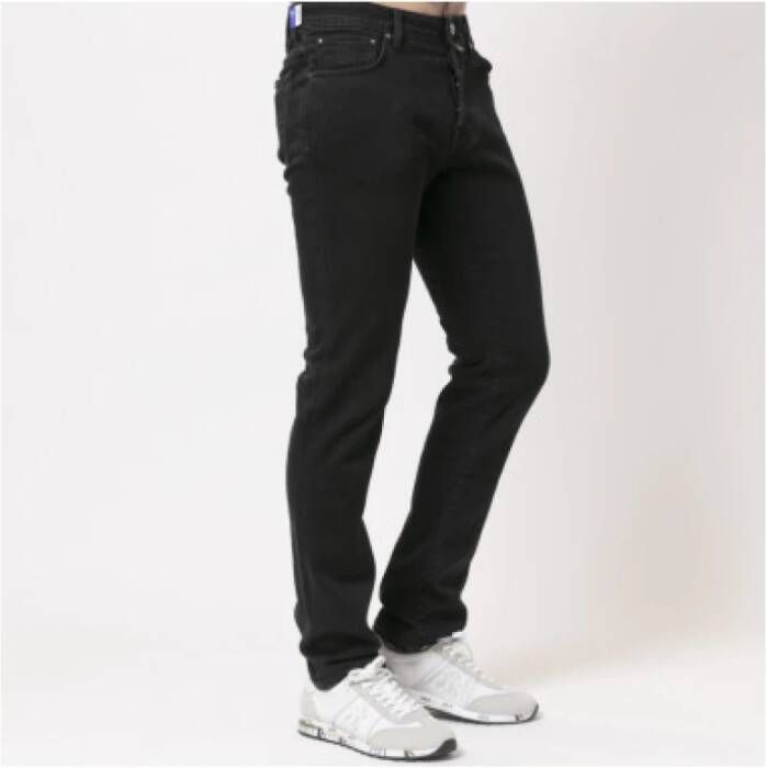 Jacob Cohën Slim-Fit Bard Straight Jeans Zwart Heren