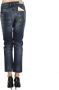 Jacob Cohën Regular Fit Jeans met Gebruikt Effect en Scheuren Gemaakt in Italië Blauw Dames - Thumbnail 5