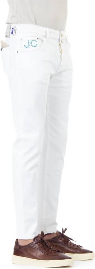 Jacob Cohën Scott Model Witte Jeans White Heren