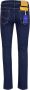 Jacob Cohën Medium gewassen denim jeans met geborduurde zak en contrasterende tailleband Blauw Heren - Thumbnail 2