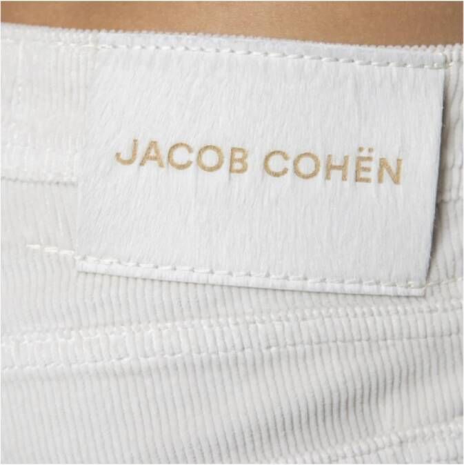 Jacob Cohën Slim Fit Corduroy Jeans White Heren