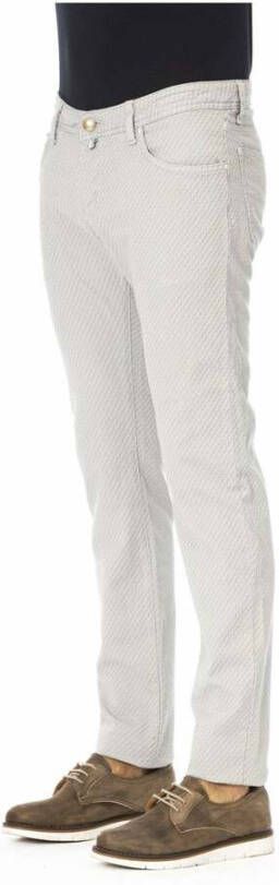 Jacob Cohën Gray Cotton Jeans Pant Grijs Heren