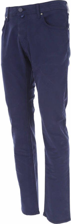 Jacob Cohën Blauwe Broek met Groene Accenten Blauw Heren