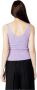 Jacqueline de Yong Lila V-Hals Tanktop Hart Geborduurd Purple Dames - Thumbnail 2