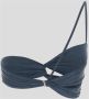 Jacquemus Asymmetrische Bandeau Bikini Blauw Dames - Thumbnail 2