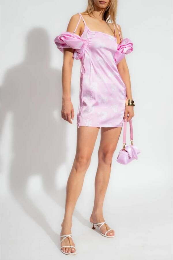 Jacquemus Chou jurk met afneembare mouwen Roze Dames