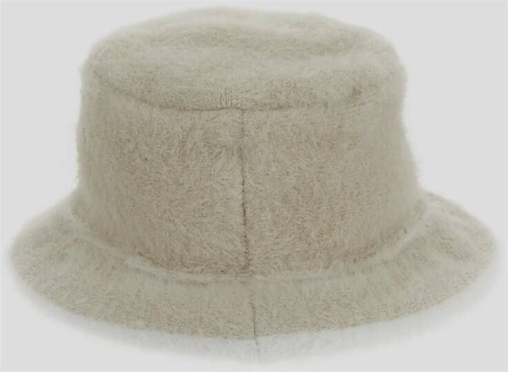 Jacquemus Fluffy Bucket Hat in Off-White Heren