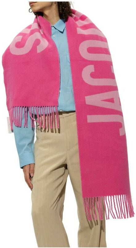 Jacquemus Wintersjaal Roze Dames