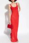 Jacquemus Geribbelde jurk in &#;Oranger&#; Red Dames - Thumbnail 1