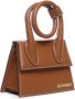 Jacquemus Crossbody bags Le Chiquito Noeud Coiled handbag in cognac - Thumbnail 4