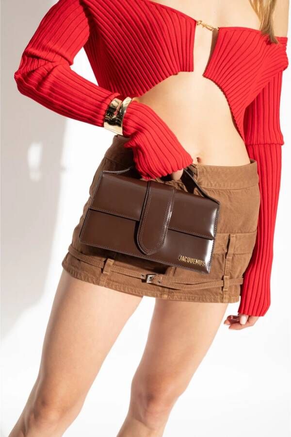 Jacquemus Le Grand Bambino schoudertas Bruin Dames