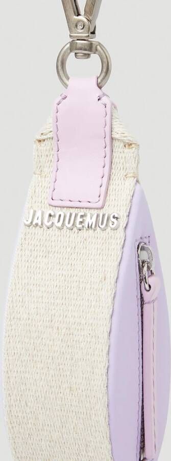 Jacquemus Le Peru Coinpurse Stijlvolle leren portemonnee met rits Roze Dames