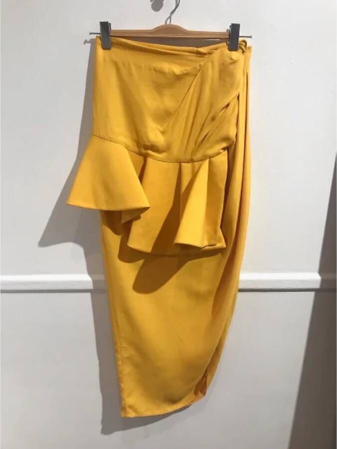 Jacquemus Pre-owned Fabric Geel Dames
