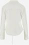 Jacquemus Witte Viscose Overhemd met Uitgesneden Details en Oversized Pasvorm White Dames - Thumbnail 2