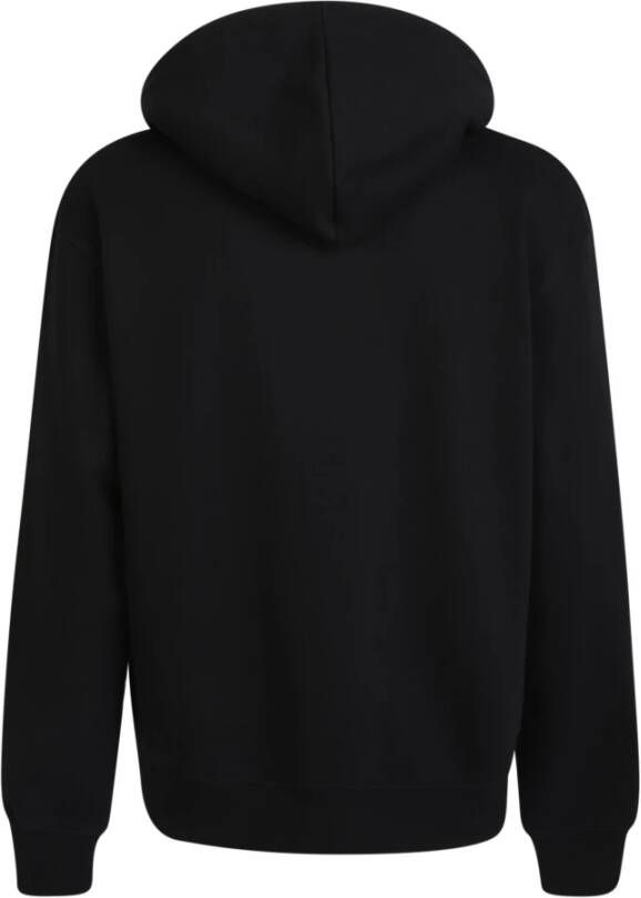 Jacquemus Zwarte hoodie met geborduurd logo Zwart Heren