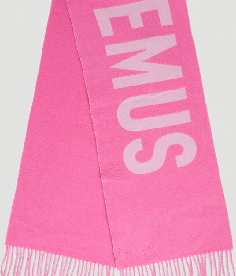 Jacquemus Wintersjaal Roze Dames