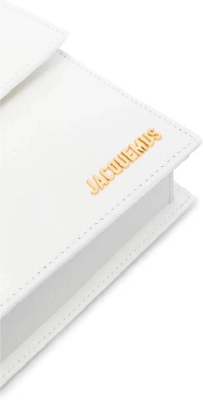 Jacquemus Witte Le Bambinou 100% Katoenen Baby Romper Wit Dames