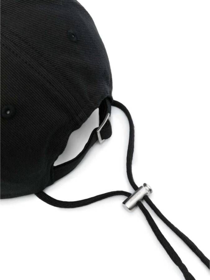 Jacquemus Zwarte Artichaut Baseball Cap Zwart Heren