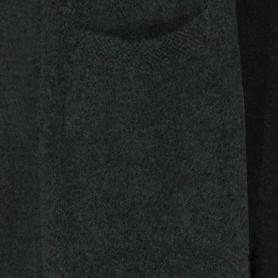 Jane Lushka Luxe Groene Mohair en Wol Mouwloze Cardigan Green Dames