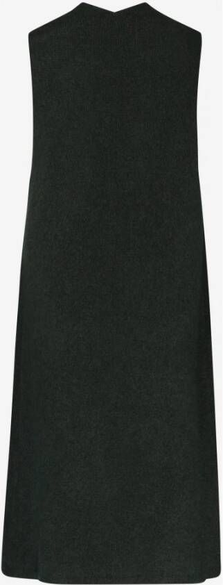 Jane Lushka Luxe Groene Mohair en Wol Mouwloze Cardigan Green Dames