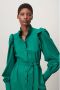 Jane Lushka Stijlvolle Groene Kamelia Jurk Green Dames - Thumbnail 4