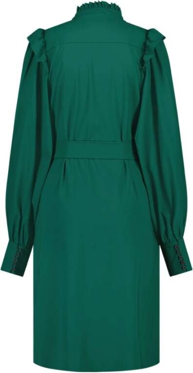 Jane Lushka Stijlvolle Groene Kamelia Jurk Green Dames
