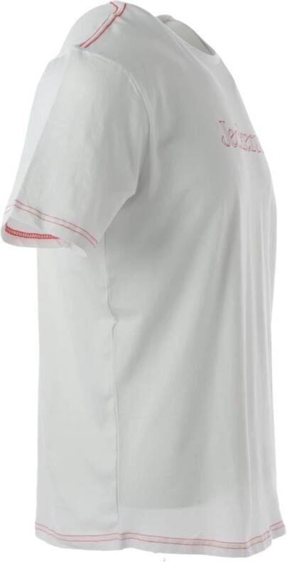 Jeckerson Bedrukt ronde hals heren T-shirt White Heren