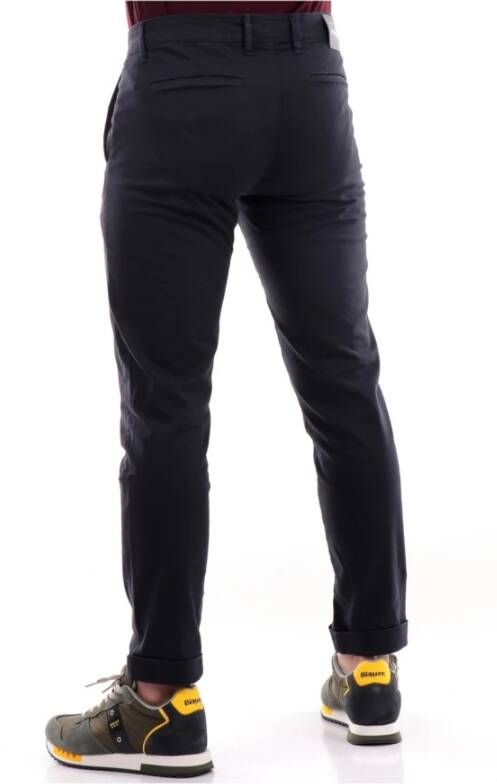 Jeckerson Leather Trousers Blauw Heren