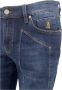 Jeckerson Heren Bermuda Shorts Slim Fit Blauw Heren - Thumbnail 4